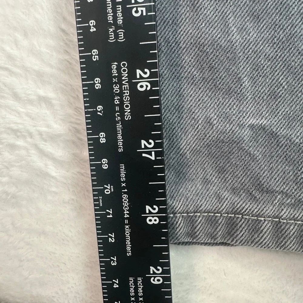 Levi's 501 Jeans Mens 36x32 Gray Bleach splattered‎ Straight Leg Button Original